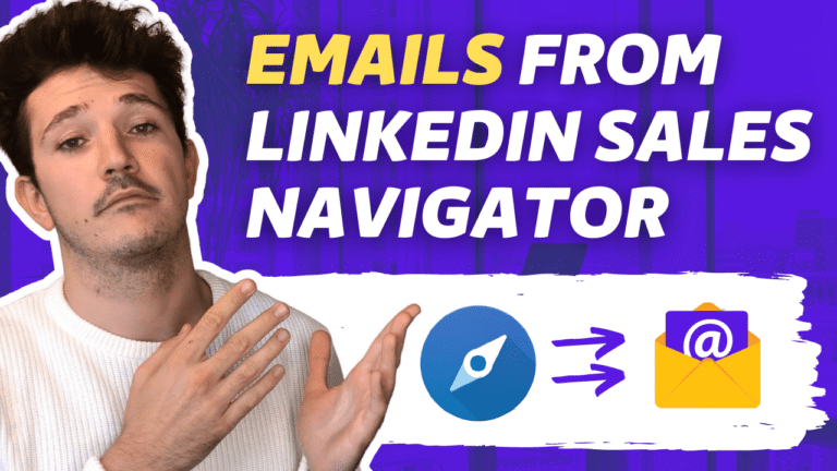 get emails from linkedin sales navigator
