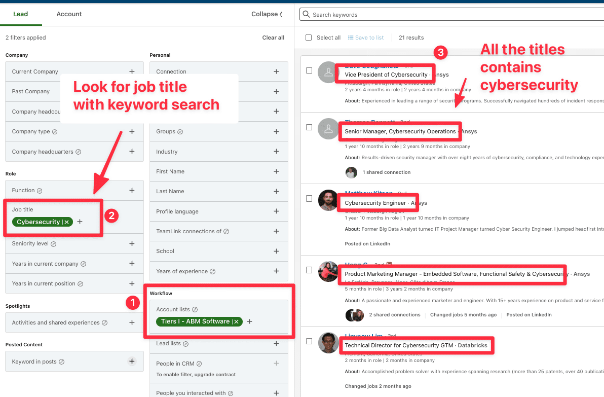 find decision makers into accounts with linkedin sales navigator