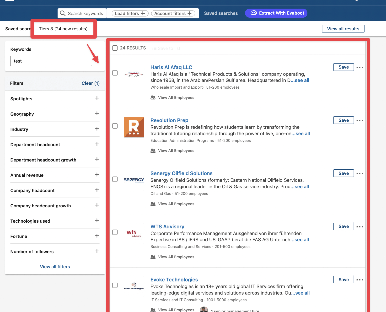 new accounts linkedin sales navigator