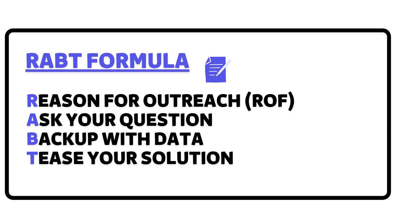 rabt formula for outreach