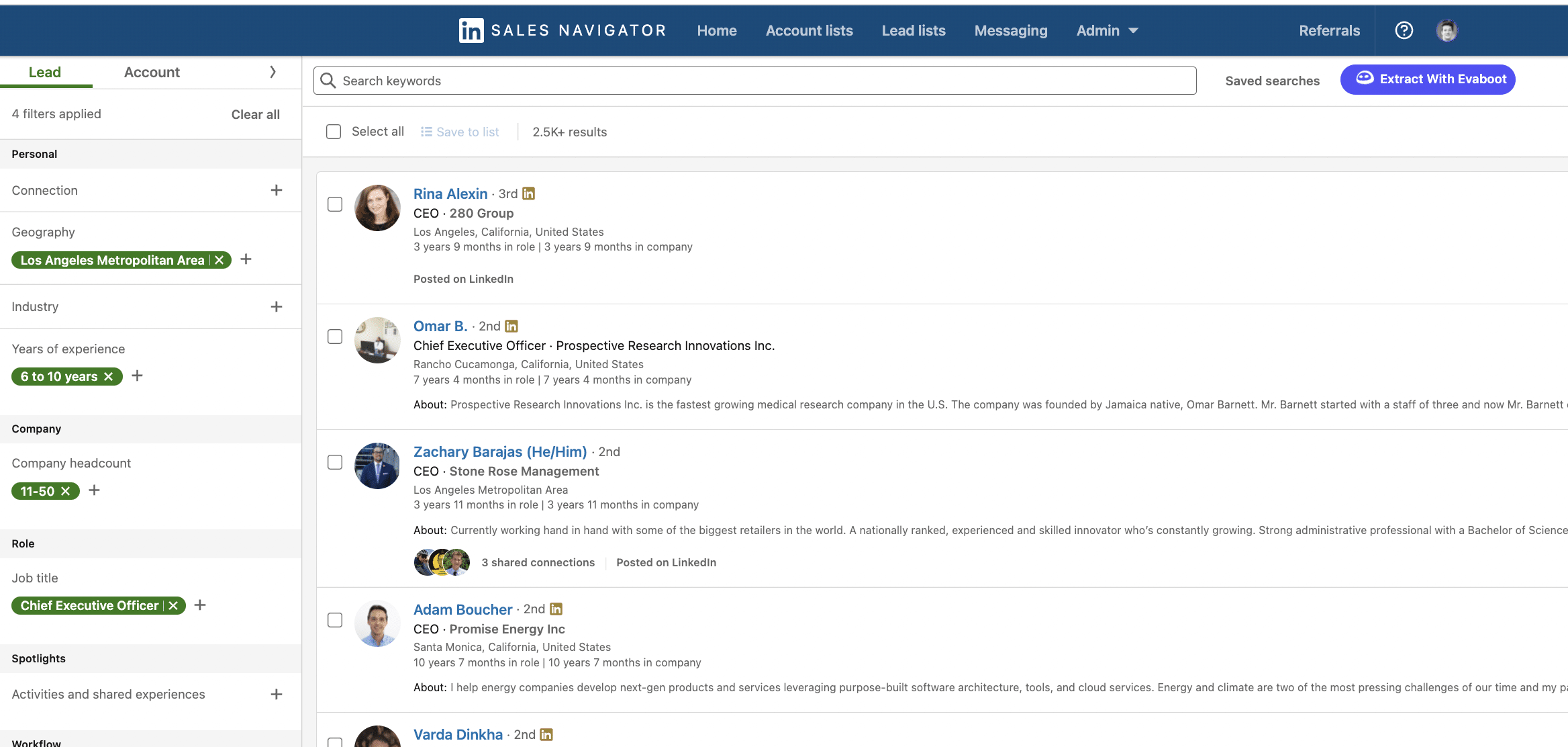 how to use linkedin sales navigator for prospecting