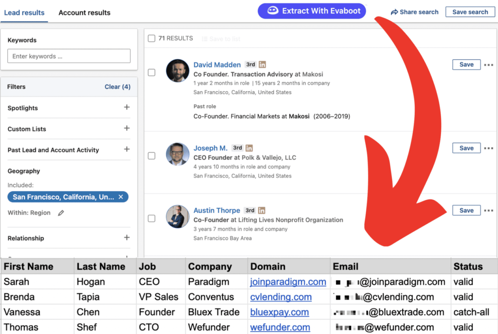 linkedin sales navigator scraper chrome extension 2