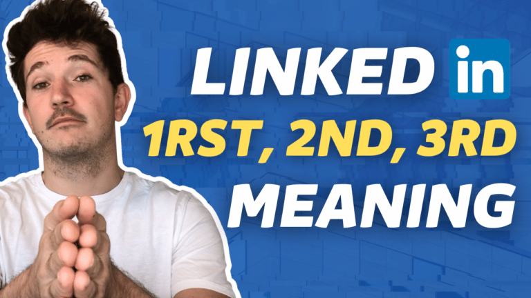 linkedin 1rst 2nd 3rd meaning