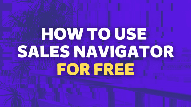 use sales navigator for free
