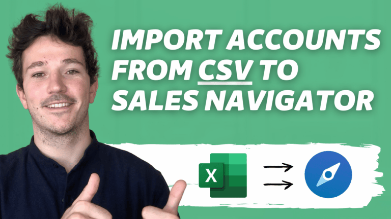 import csv sales navigator