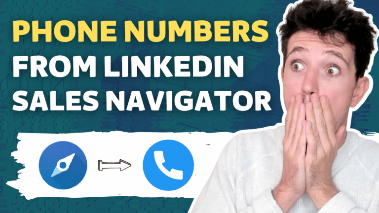 get phone numbers from linkedin sales navigator