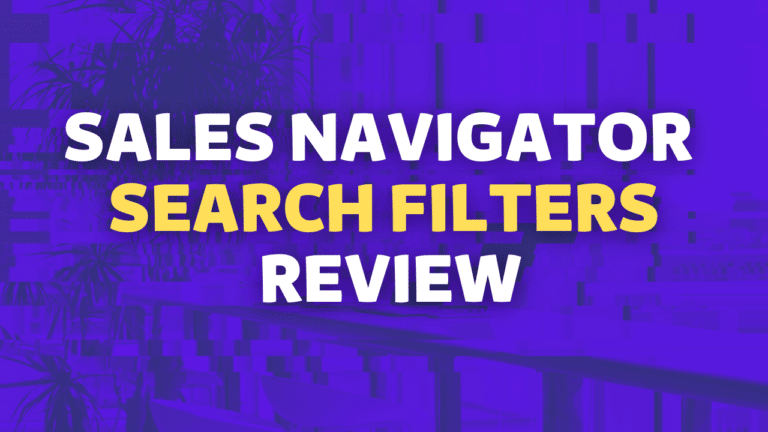 linkedin sales navigator search filters