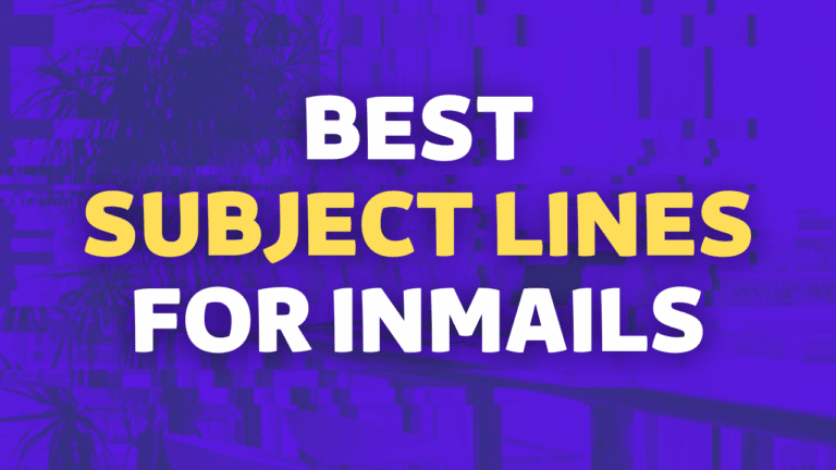 best subject lines for linkedin inmail
