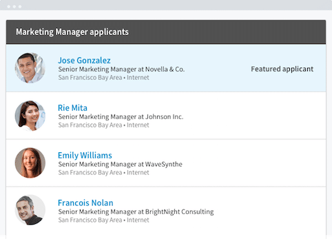 featured applicant feature linkedin premium carrer