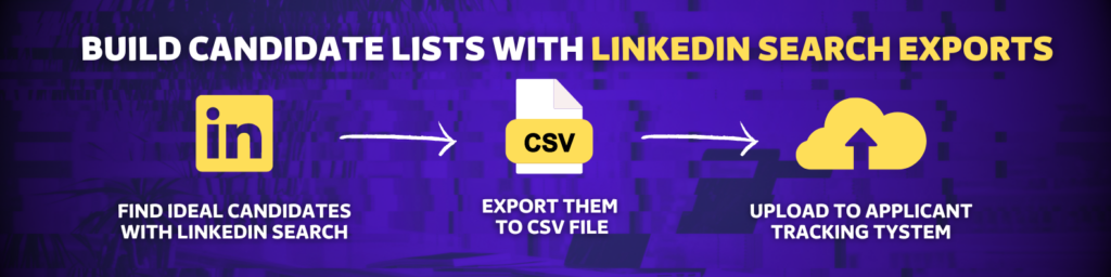 build candidates lists with linkedin search export