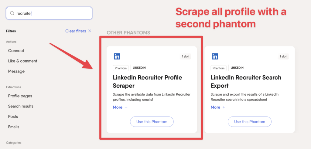 export linkedin recruiter profile