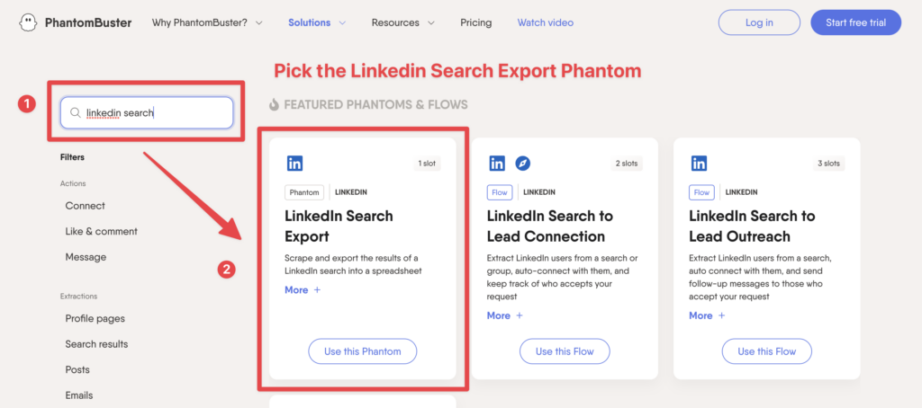 export linkedin search results to excel