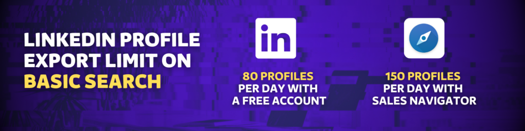 linkedin profile export daily limit
