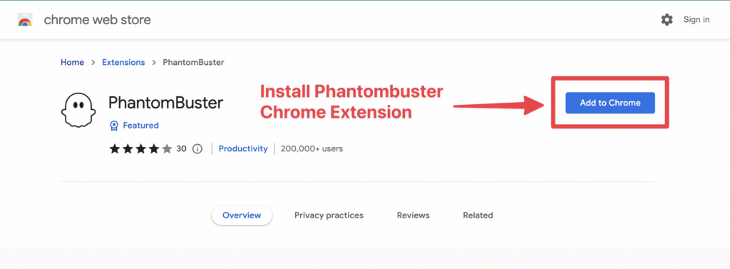 phantombuster chrome extension