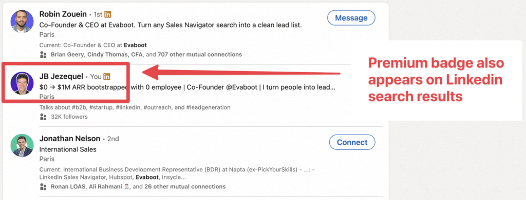 trouver des titulaires de compte linkedin premium 
