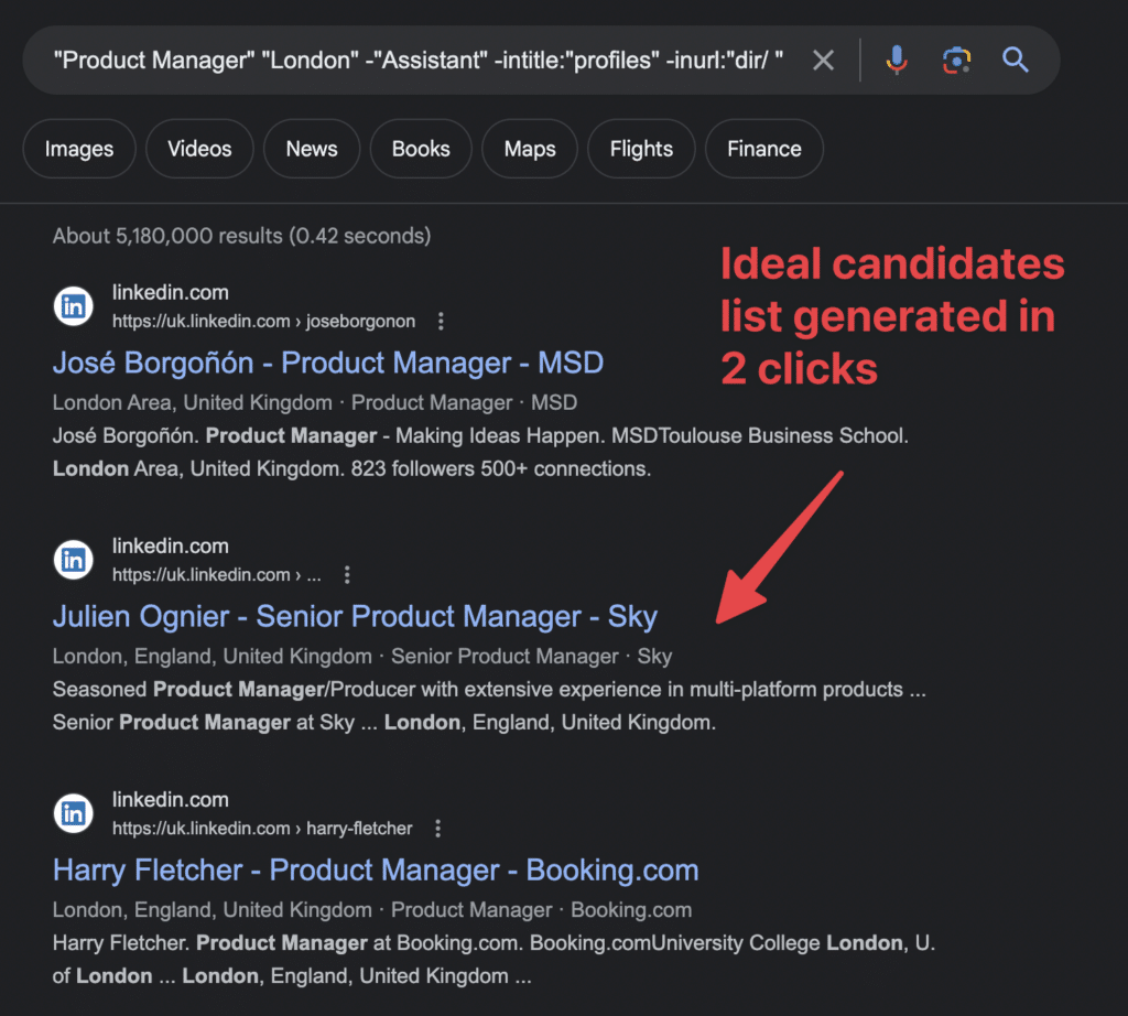 linkedin x ray search results recruitem