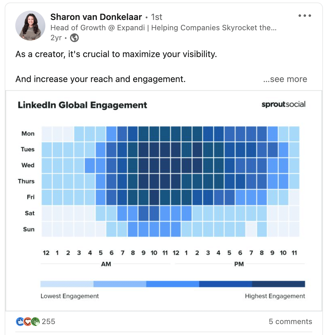 competitor's post on linkedin
