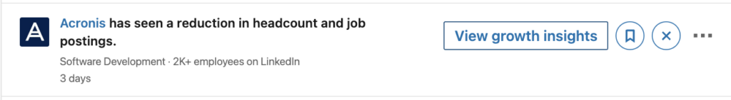 account slow down growth alert