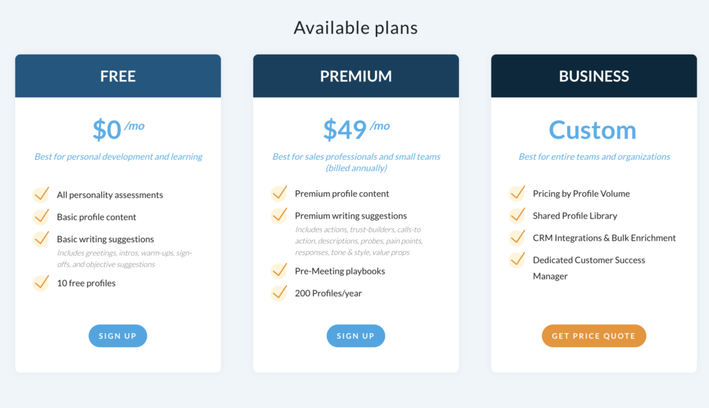 crystal knows pricing