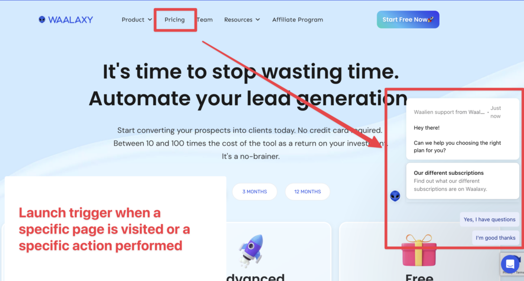 helpdesk trigger lead gen automation