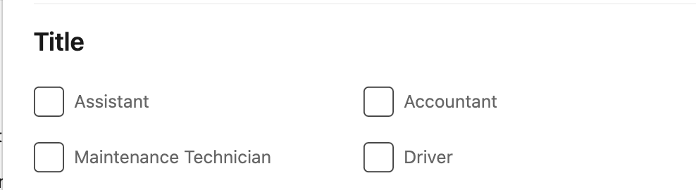 job title linkedin filter