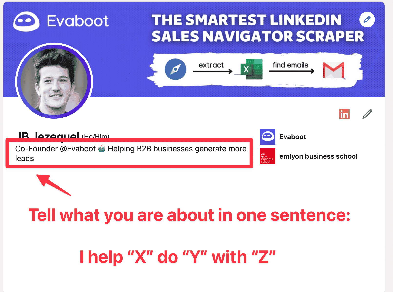 profile headline example