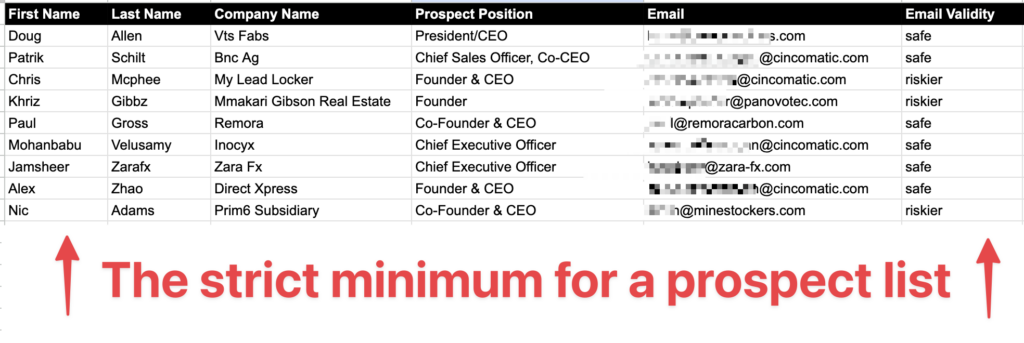 prospecting list excel template 1