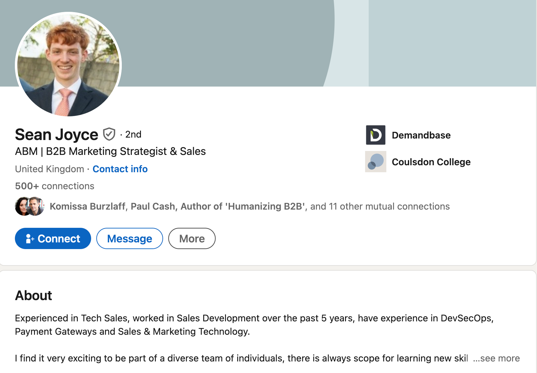 linkedin headline example with keywords