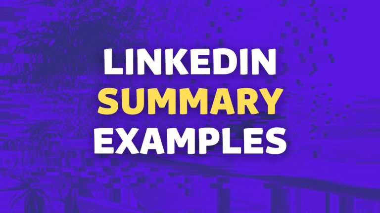 linkedin summary examples