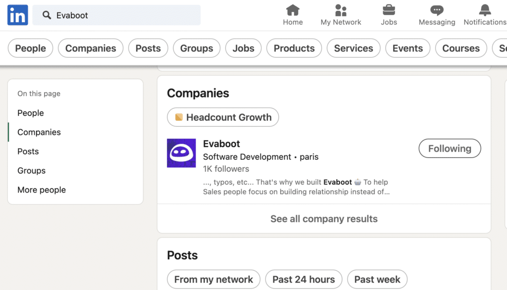 linkedin is a free search engine to finde decision makers for sales prospecting