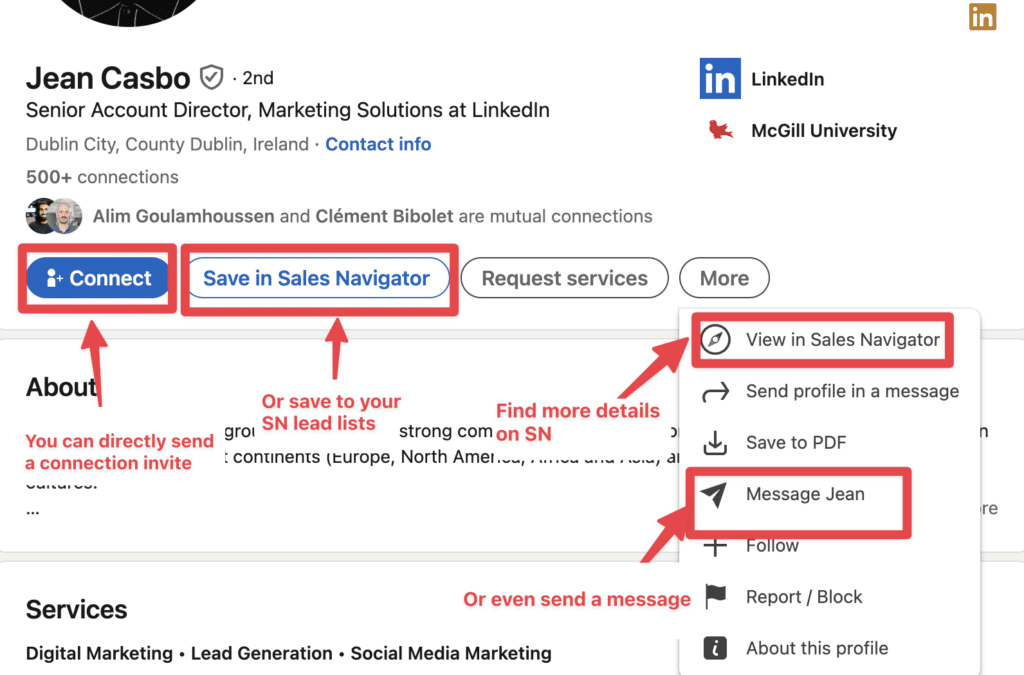 how to reach out to the decision-maker on linkedin
