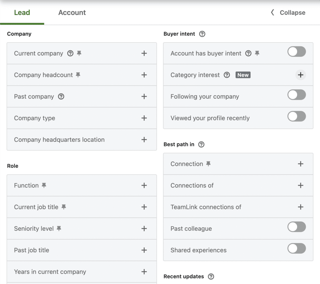 linkedin sales navigator filters for effectively searching right people