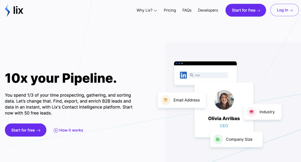 lix linkedin scraping tool 