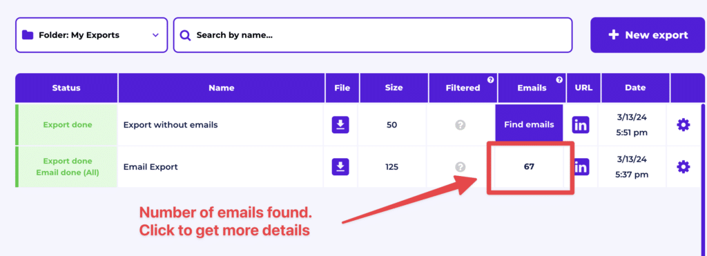 sales navigator email finder stats