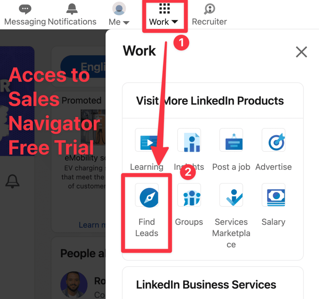 sales navigator free trial