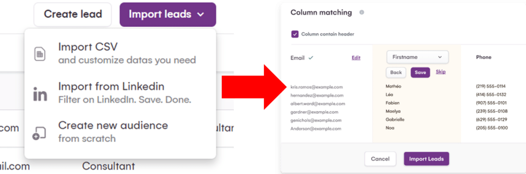 lagrowthmachine linkedin scraper features