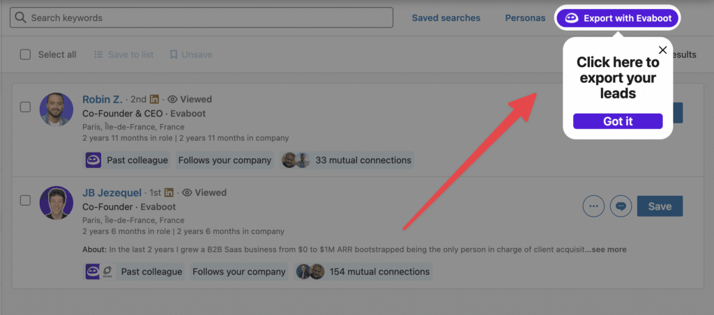 linkedin scraping tool evaboot feature