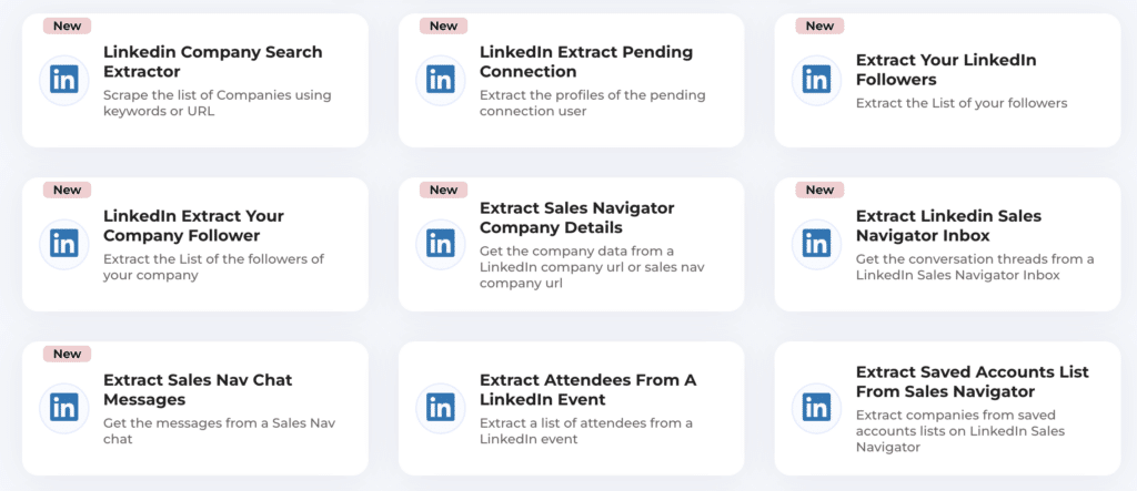 texau linkedin scraper feature