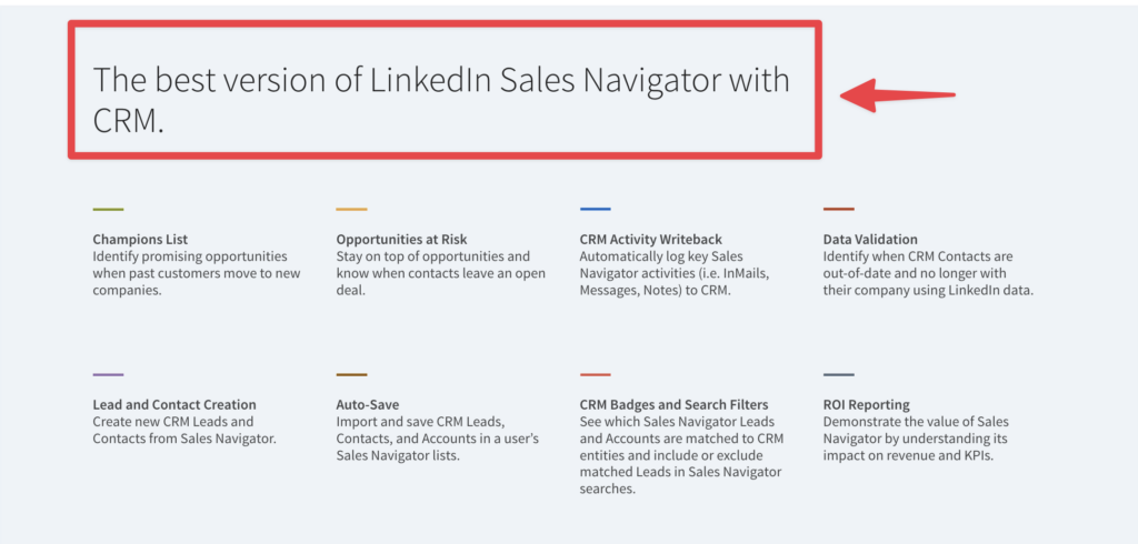 crm integration with linkedin sales navigator advantages