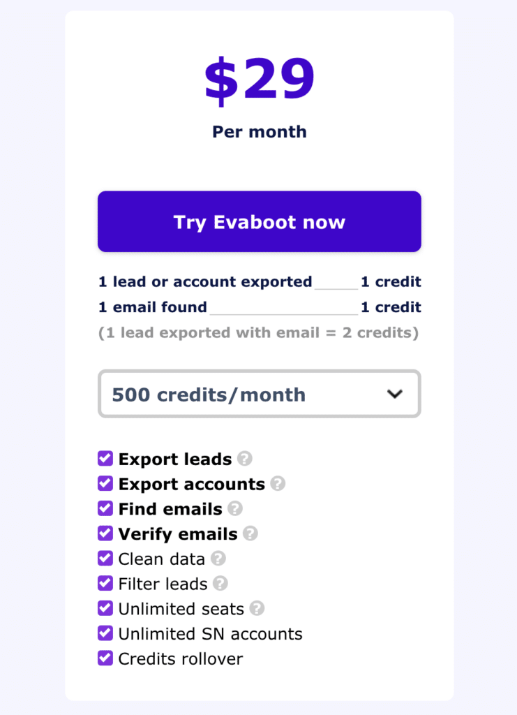 evaboot pricing
