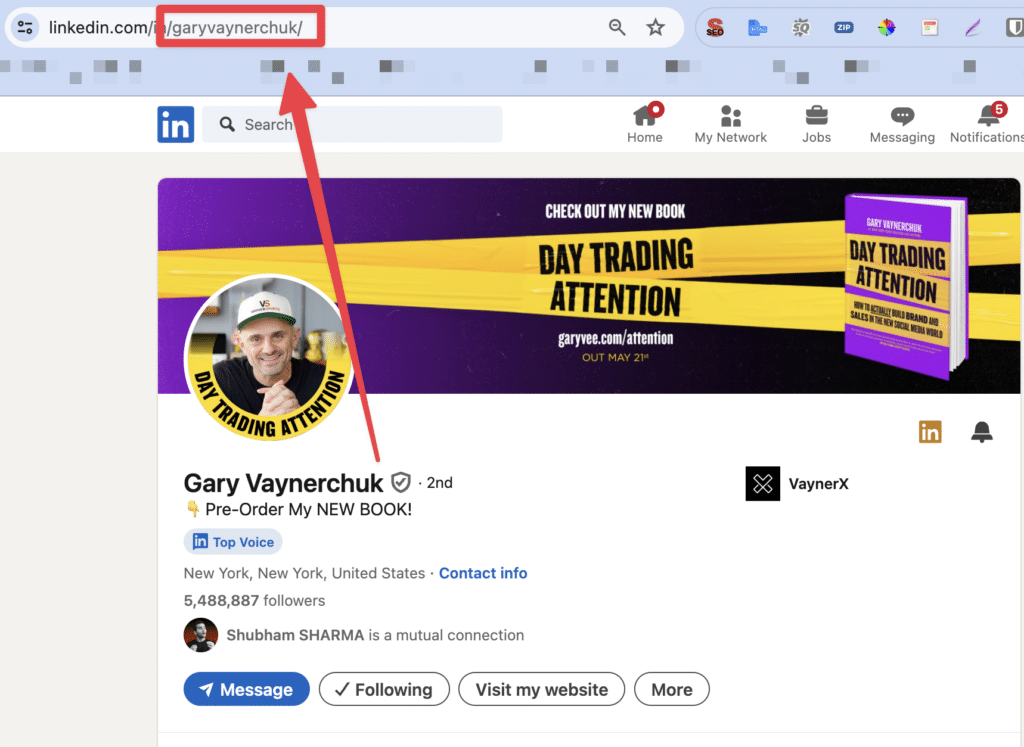 optimize and customize linkedin url