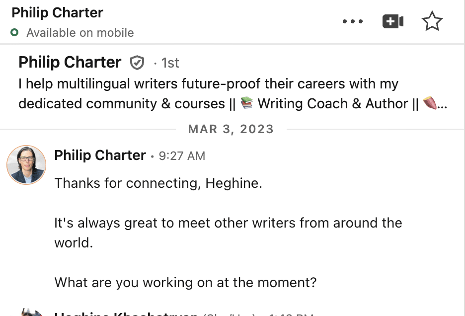 relationship building on linkedin community