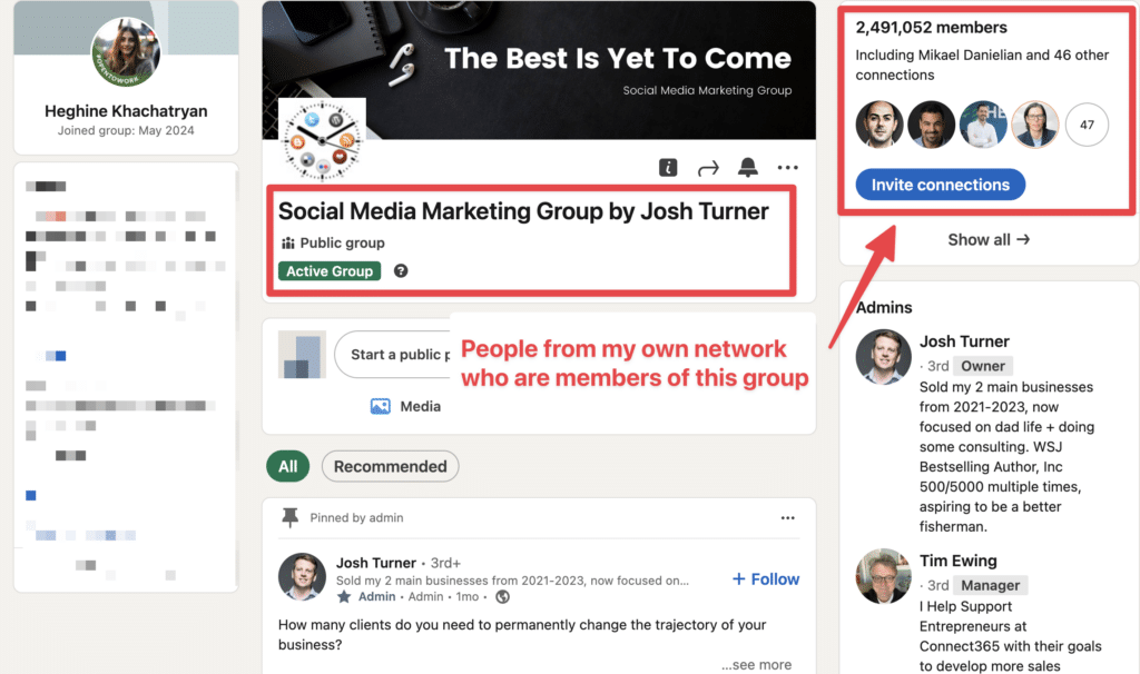 linkedin group example
