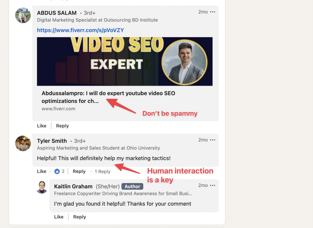 how to interact in linkedin groups