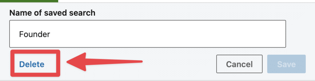 you can delete forever a sales navigator saved list