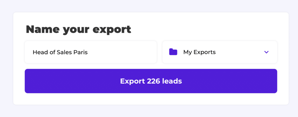 name your export list on evaboot