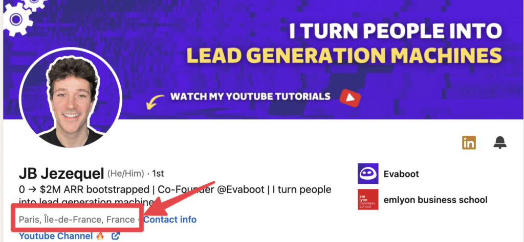 filter leads based on their location
