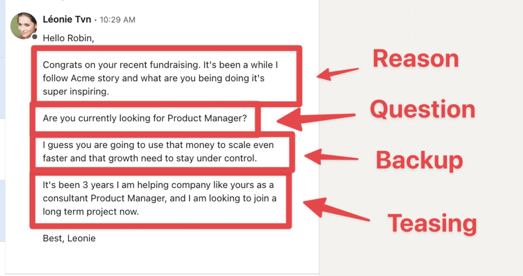linkedin inmail template for job seekers