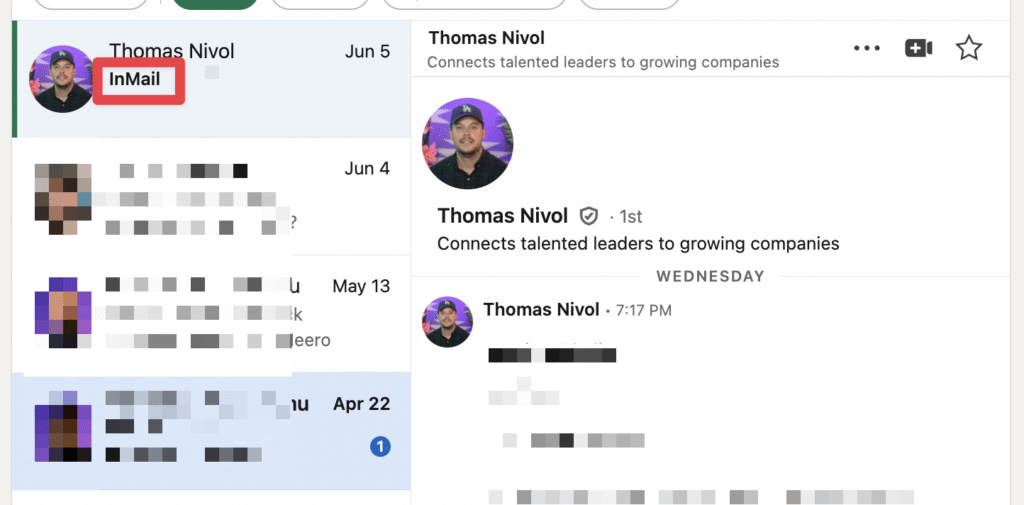inmail three types