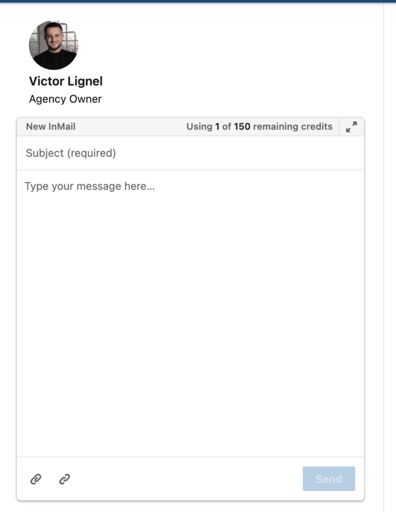 check remaining inmail credits